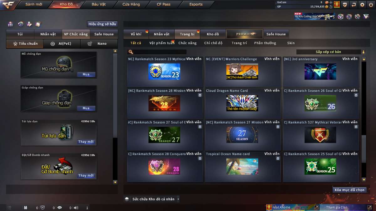 shop acc cf uy tin gia re